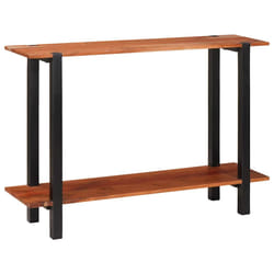 vidaXL Tavolo consolle con lo scaffale Marrone 110 x 30 x 75 cm