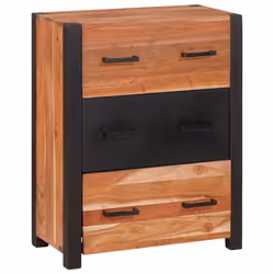 vidaXL Buffet e Sideboard con cassetto Marrone 55 x 30 x 75 cm - Vista aggiuntiva 3