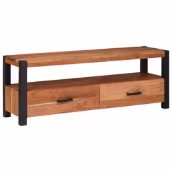 vidaXL Armadi e Supporti per Storage di Media Marrone 110 x 30 x 40 cm - Vista aggiuntiva 2