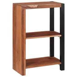 vidaXL Libreria Marrone 50 x 30 x 75 cm Legno massello di acacia