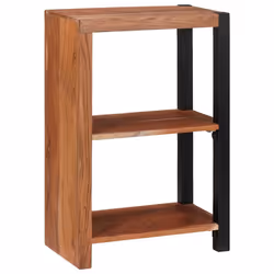 vidaXL Libreria Marrone 50 x 30 x 75 cm Legno massello di acacia - Vista aggiuntiva 3