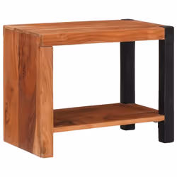 vidaXL Libreria Marrone 50 x 30 x 40 cm Legno massello di acacia - Vista aggiuntiva 3