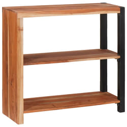 vidaXL Libreria Marrone 80 x 30 x 75 cm Legno massello di acacia