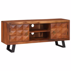 vidaXL Armadi e Supporti per Storage di Media Marrone 112 x 30 x 48 cm - Vista aggiuntiva 3