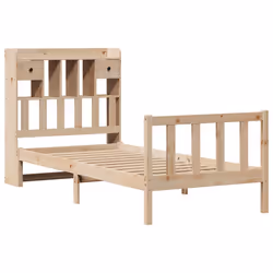 vidaXL Letto Libreria senza Materasso 90x200 cm Legno Massello Pino - Vista aggiuntiva 3