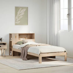 Letto Libreria senza Materasso 90x200 cm Legno Massello Pino Vidaxl 904634