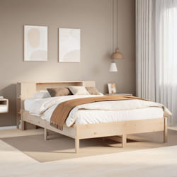 Letto Libreria senza Materasso 160x200 cm in Legno di Pino Vidaxl 980951