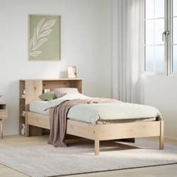 Letto Libreria senza Materasso 90x200 cm Legno Massello Pino Vidaxl 306725