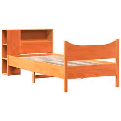 vidaXL Letto senza Materasso Marrone Cera 75x190 cm in Legno di Pino - Vista aggiuntiva 3