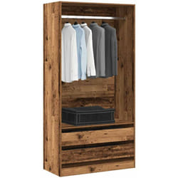 Armadio Legno Antico 100x50x200 cm in Legno Multistrato Vidaxl 369299