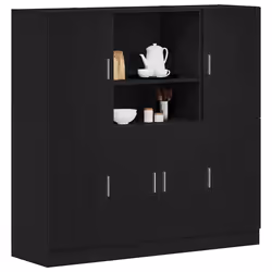 VidaXL 3324152 scaffale Legno Nero - Vista aggiuntiva 2