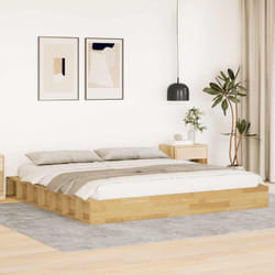 Struttura Letto Senza Materasso 180x200 cm in Legno di Rovere Vidaxl 555522