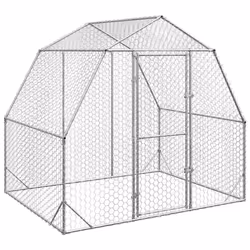 vidaXL Recinto per Polli 2,5x2x2,25 m in Acciaio Zincato - Vista aggiuntiva 2