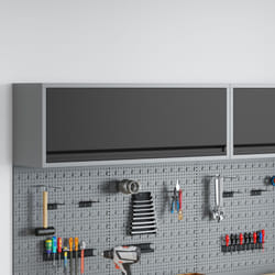 Armadio per Attrezzi a Muro con Porta a Gas Nera 100x25x35 cm Vidaxl