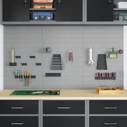 Vidaxl - Pannelli Appesi 3 pz con 15 Accessori Grigio 50x80 cm Acciaio