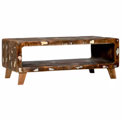 vidaXL Tavolino da salotto 90 x 50 x 35 cm legno massello di riciclo - Vista aggiuntiva 2