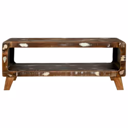 vidaXL Tavolino da salotto 90 x 50 x 35 cm legno massello di riciclo - Vista aggiuntiva 3