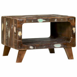 vidaXL Tavolino da salotto 50 x 50 x 35 cm legno massello di riciclo
