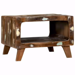 vidaXL Tavolino da salotto 50 x 50 x 35 cm legno massello di riciclo - Vista aggiuntiva 2