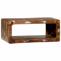 vidaXL Mobile TV Multicolore Legno massello di recupero - Vista aggiuntiva 2