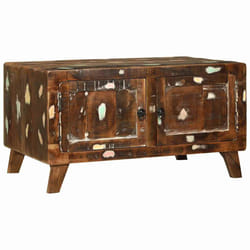 vidaXL Tavolino da salotto Multicolore legno massello di riciclo