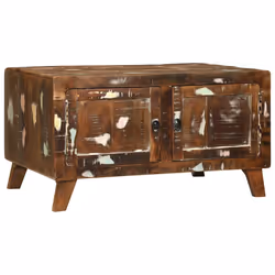 vidaXL Tavolino da salotto Multicolore legno massello di riciclo - Vista aggiuntiva 2
