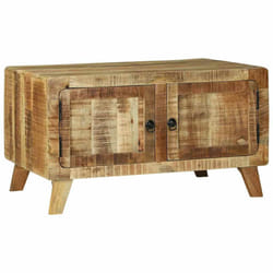 vidaXL Tavolino da salotto Marrone Legno massello di mango ruvido