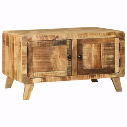 vidaXL Tavolino da salotto Marrone Legno massello di mango ruvido - Vista aggiuntiva 2