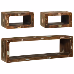vidaXL Set di Mobili TV 3 pcs Multicolore Legno massello di recupero - Vista aggiuntiva 2