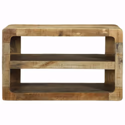 vidaXL Mobile TV Marrone 60 x 32 x 36 cm Legno massello di mango - Vista aggiuntiva 3