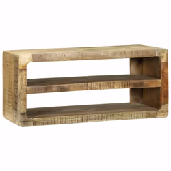 vidaXL Mobile TV Marrone 80 x 32 x 36 cm Legno massello di mango - Vista aggiuntiva 2