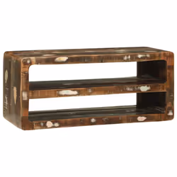 vidaXL Mobile TV 80 x 32 x 36 cm Legno massello di recupero - Vista aggiuntiva 2