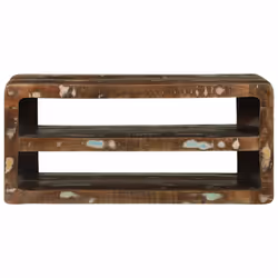 vidaXL Mobile TV 80 x 32 x 36 cm Legno massello di recupero - Vista aggiuntiva 3