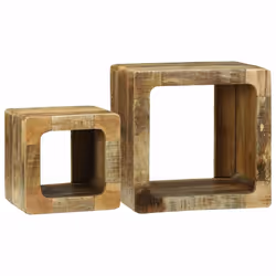 vidaXL Unità TV 2 pcs Marrone Legno massello di mango ruvido - Vista aggiuntiva 2