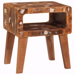 vidaXL Tavoli da Fine Multicolore legno massello di riciclo - Vista aggiuntiva 3