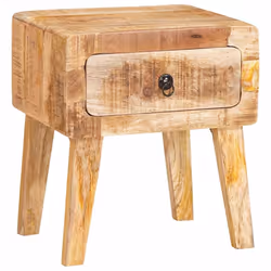 vidaXL Tavoli da Fine Marrone 40 x 32 x 46 cm legno massello di mango - Vista aggiuntiva 2