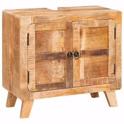 vidaXL Mobile da Bagno Legno di mango massello e legno ingegnerizzato - Vista aggiuntiva 2