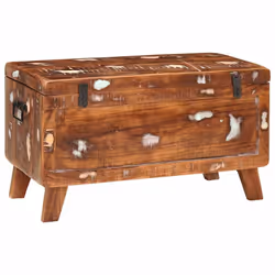 vidaXL Scatola di Stoccaggio 70 x 35 x 40 cm legno massello di riciclo - Vista aggiuntiva 3