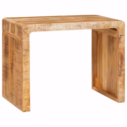 vidaXL Tavolino Marrone 60 x 35 x 45 cm legno massello di mango - Vista aggiuntiva 3