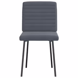 vidaXL Sedie da Pranzo 2 pz Grigio Scuro in Velluto - Vista aggiuntiva 3