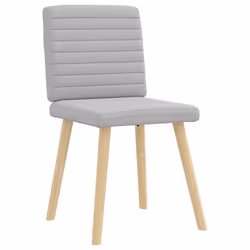 vidaXL Sedie da Pranzo 2 pz Grigio Nuvola in Tessuto - Vista aggiuntiva 3