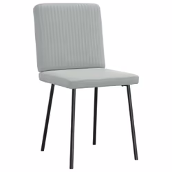 vidaXL Sedie da Pranzo 2 pz Grigio Chiaro in Velluto - Vista aggiuntiva 3