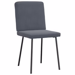 vidaXL Sedie da Pranzo 2 pz Grigio Scuro in Velluto - Vista aggiuntiva 3