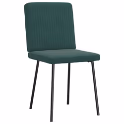 vidaXL Sedie da Pranzo 2 pz Verde Scuro in Velluto - Vista aggiuntiva 3