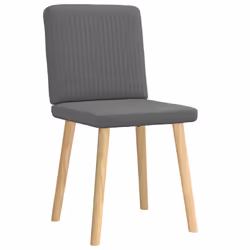 vidaXL Sedie da Pranzo 2 pz Grigio Scuro in Tessuto - Vista aggiuntiva 3