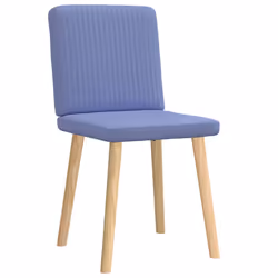 vidaXL Sedie da Pranzo 2 pz Blu Jeans in Tessuto - Vista aggiuntiva 3