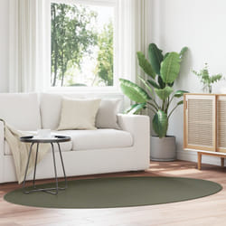 Vidaxl - Tappeto 'HUARTE'Verde Foresta 140x200 cm Ovale