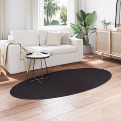 vidaXL Tappeto HUARTE Nero 100 x 200 cm Poliestere - Vista aggiuntiva 3