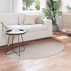 vidaXL Tappeto HUARTE Sabbia 80 x 150 cm Poliestere - Vista aggiuntiva 3