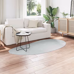 vidaXL Tappeto Grigio 100 x 200 cm Poliestere - Vista aggiuntiva 3